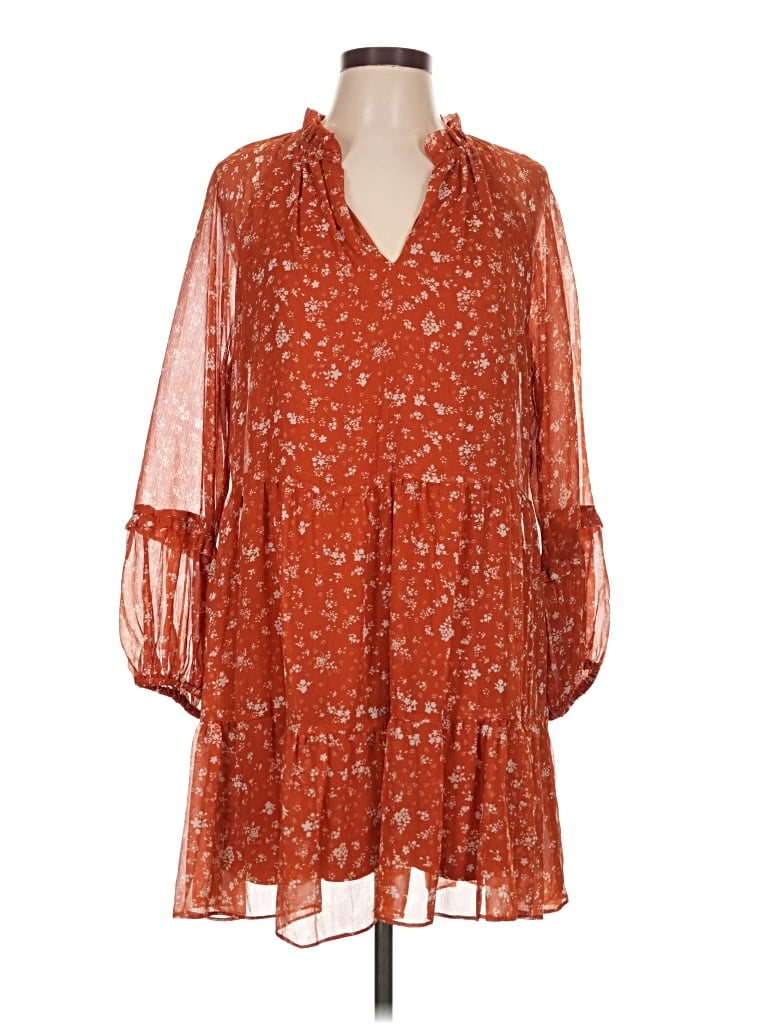 Pre-owned 1.state Casual Dress In Orange