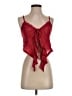 Cider 100% Polyester Red Sleeveless Blouse Size S - photo 1