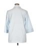 Chico's Stripes Blue 3/4 Sleeve Button-Down Shirt Size Lg (2) - photo 2