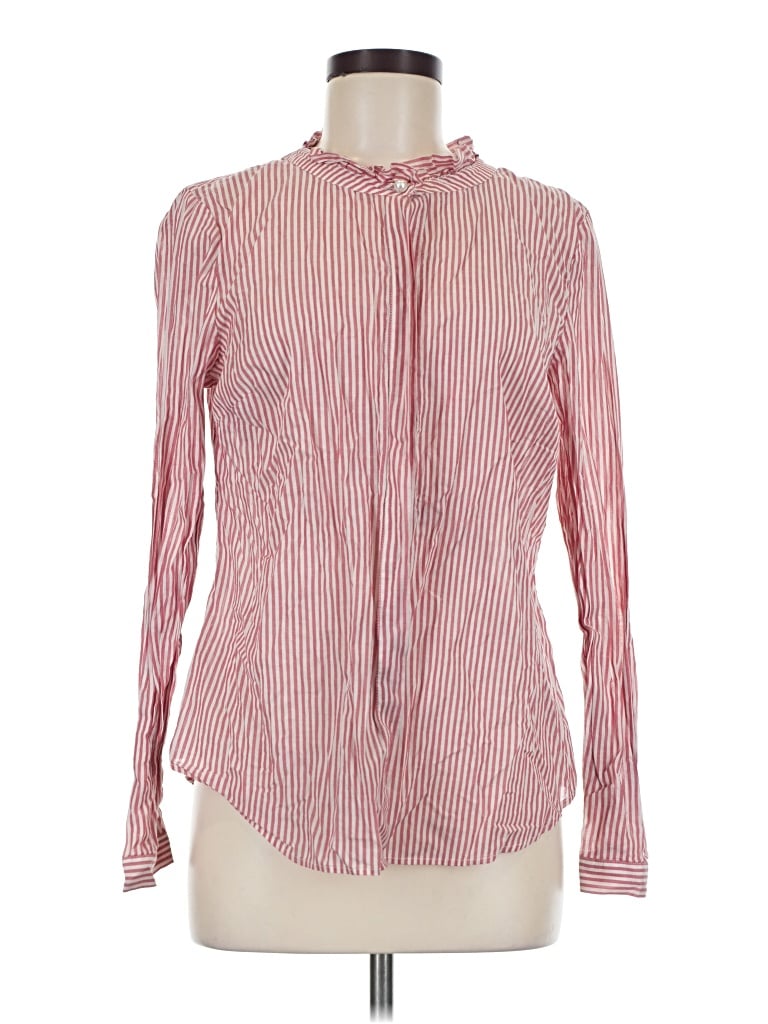 Pre-owned Talbots Long Sleeve Blouse In Pink