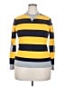 Tommy Hilfiger 100% Cotton Stripes Yellow Pullover Sweater Size 20 - photo 1
