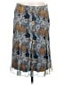 St. John Collection 100% Silk Print Blue Silk Skirt Size 8 - photo 1