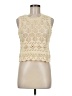 Unbranded 100% Polyester Ivory Tank Top Size M - photo 1