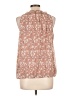 Max Studio 100% Polyester Brown Sleeveless Blouse Size L - photo 2