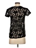 Hi-Line Black Short Sleeve Top Size XS - photo 2