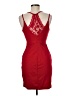 Sequin Hearts Solid Red Cocktail Dress Size 7 - photo 2