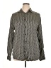 Zara Houndstooth Gray Long Sleeve Button-Down Shirt Size XL - photo 1