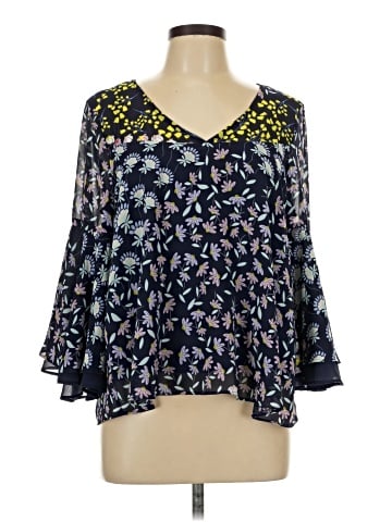 NANETTE Nanette Lepore 3/4 Sleeve T-Shirt (view 1)