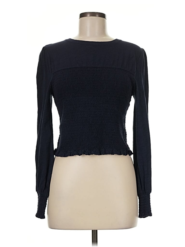 Pre-owned Boden Long Sleeve T-shirt In Black