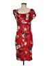 iris Print Red Cocktail Dress Size M - photo 2