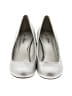 Call It Spring Metallic Silver Heels Size 8 1/2 - photo 2