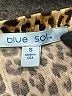 Blue Sol Animal Print Gold Long Sleeve Blouse Size S - photo 7