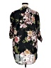 Roaman's Floral Black 3/4 Sleeve Blouse Size 16W - photo 2