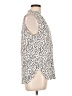 Fun2Fun 100% Rayon Animal Print Ivory Sleeveless Button-Down Shirt Size L (petite) - photo 4