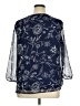 Croft & Barrow 100% Polyester Blue 3/4 Sleeve Blouse Size XL - photo 2