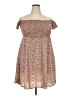 Simplee 100% Polyester Paisley Brown Casual Dress Size XXL - photo 1