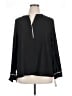 Apt. 9 100% Polyester Black Long Sleeve Blouse Size XL - photo 1