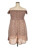 Simplee 100% Polyester Paisley Brown Casual Dress Size XXL - photo 2