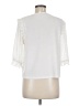 CeCe 100% Polyester Ivory 3/4 Sleeve Top Size M - photo 2