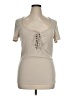 Torrid Ivory Short Sleeve T-Shirt Size 1X Plus (1) - photo 1