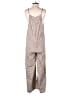 Shein 100% Polyester Animal Print Brown Jumpsuit Size 6 - photo 2