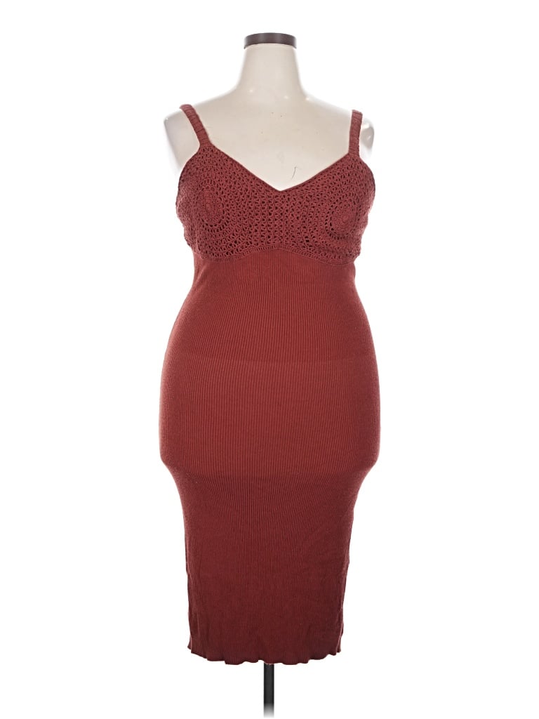 Pre-owned Future Collective Cocktail Dress In Burgundy