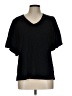 Chico's Black Short Sleeve Top Size Lg (2) - photo 1