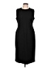 SPANX Solid Black Casual Dress Size L - photo 1