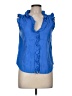 Ellen Tracy Blue Sleeveless Blouse Size M - photo 1