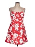 French Connection Tropical Red Cocktail Dress Size 10 - photo 1