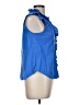 Ellen Tracy Blue Sleeveless Blouse Size M - photo 4