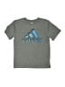 Adidas 100% Polyester Gray Active T-Shirt Size 8 - photo 1