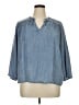 Splendid 100% Lyocell Blue 3/4 Sleeve T-Shirt Size XL - photo 1