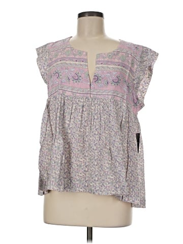 Lucky Brand Short Sleeve Blouse (view 1)