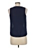 LC Lauren Conrad 100% Polyester Blue Sleeveless Blouse Size 8 - photo 2