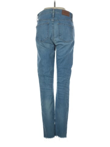 Madewell 9" High-Rise Skinny Jeans in Ontario Wash: Distressed-Hem Edition (view 2)