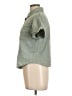 Unbranded Checkered-gingham Green Short Sleeve Button-Down Shirt Size L - photo 5