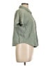 Unbranded Checkered-gingham Green Short Sleeve Button-Down Shirt Size L - photo 4