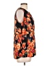 Lila Rose 100% Polyester Floral Orange 3/4 Sleeve Blouse Size L - photo 4