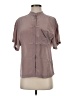 Trouve Gray Short Sleeve Blouse Size XS - photo 1