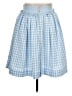 Assorted Brands 100% Polyester Checkered-gingham Blue Casual Skirt Size 16 - photo 1