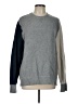 American Eagle Outfitters 100% Cotton Color Block Gray Pullover Sweater Size L - photo 1