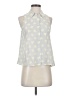 Equipment 100% Silk Blue Sleeveless Silk Top Size S - photo 1
