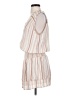 Paige Stripes Ivory Casual Dress Size S - photo 5