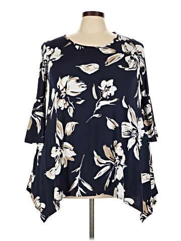 White Mark 3/4 Sleeve Blouse (view 1)