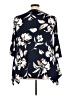 White Mark Blue 3/4 Sleeve Blouse Size XXL - photo 2
