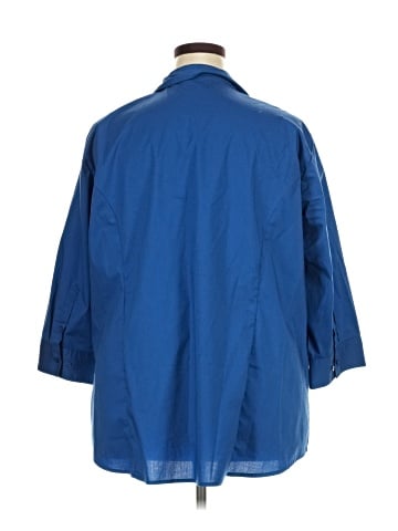 Riders by Lee 3/4 Sleeve Button-Down Shirt (view 2)
