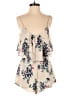 Smell The Roses 100% Polyester Floral Ivory Romper Size M - photo 1