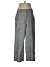 Theory 100% Virgin Wool Plaid Gray Cargo Pants Size 6 - photo 1
