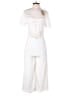 Blu Pepper 100% Polyester White Jumpsuit Size M - photo 1